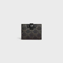 Fine Strap Wallet in Triomphe Canvas and Lambskin