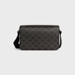 Flap Messenger in TRIOMPHE CANVAS AND CALFSKIN