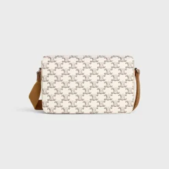 Flap Messenger in Triomphe Canvas and Calfskin