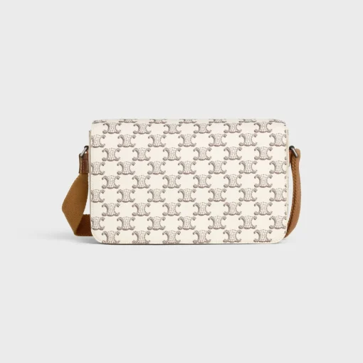 Flap Messenger in Triomphe Canvas and Calfskin