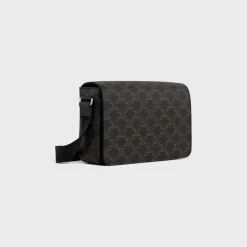 Flap Messenger in TRIOMPHE CANVAS AND CALFSKIN
