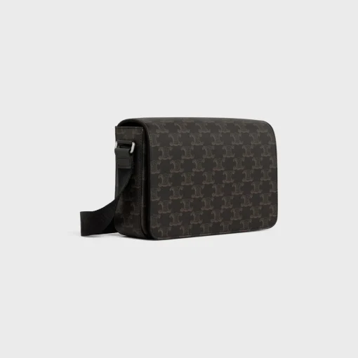 Flap Messenger in TRIOMPHE CANVAS AND CALFSKIN