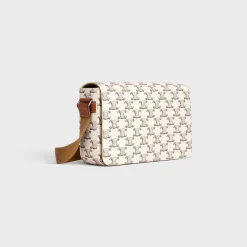 Flap Messenger in Triomphe Canvas and Calfskin