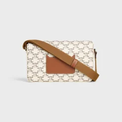 Flap Messenger in Triomphe Canvas and Calfskin
