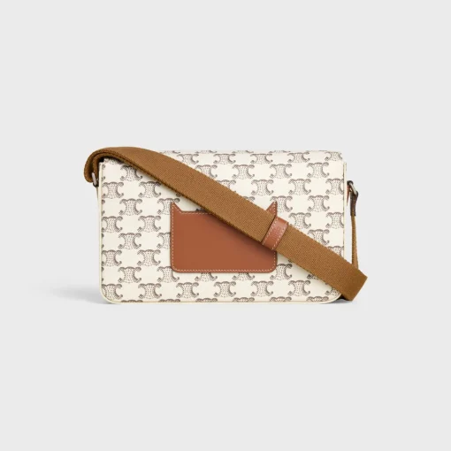 Flap Messenger in Triomphe Canvas and Calfskin