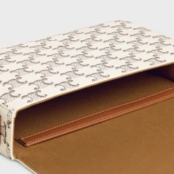 Flap Messenger in Triomphe Canvas and Calfskin