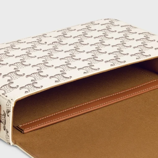 Flap Messenger in Triomphe Canvas and Calfskin