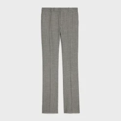 flared pants in wool and cashmere