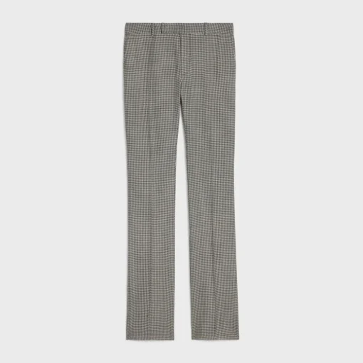 flared pants in wool and cashmere