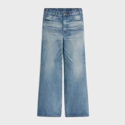 flared surf jeans in summer dazed wash denim