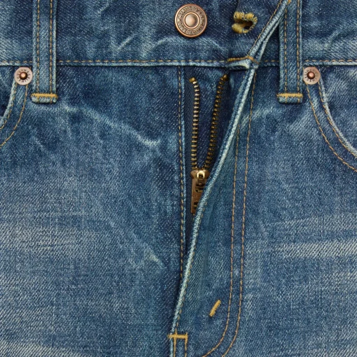 flared surf jeans in union wash denim