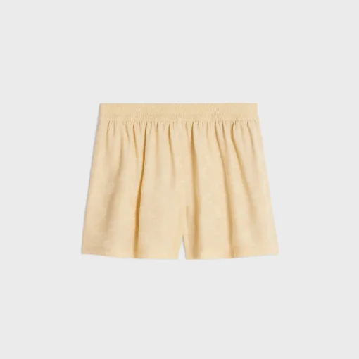 flowing shorts in triomphe silk jacquard