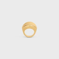Formes Abstraites Cosmos Ring in Brass with Gold Finish