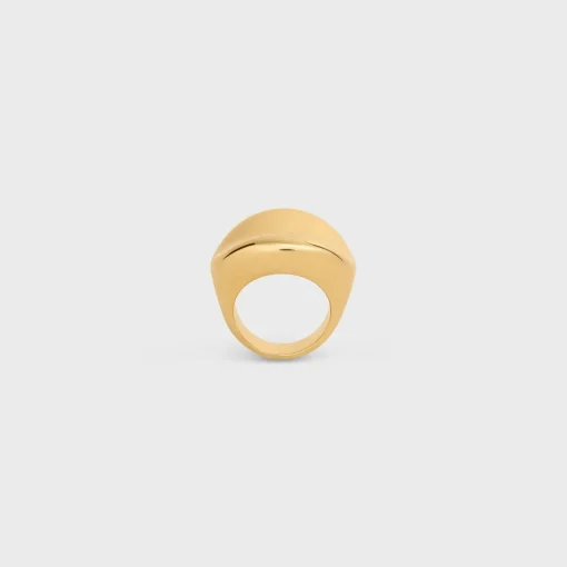 Formes Abstraites Cosmos Ring in Brass with Gold Finish