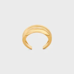 Formes Abstraites Cuff in Brass with Gold Finish