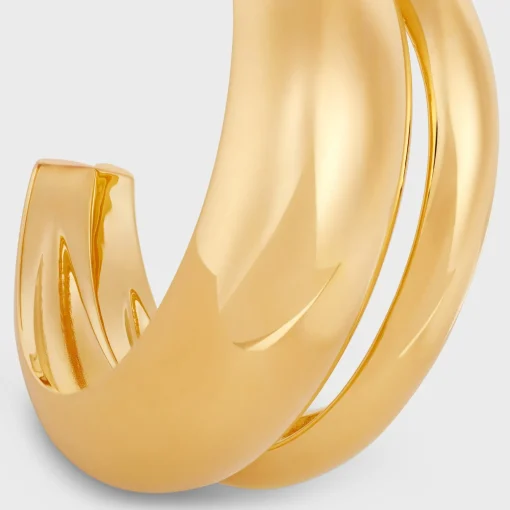Formes Abstraites Cuff in Brass with Gold Finish