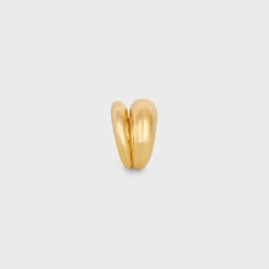 Formes Abstraites Ring in Brass with Gold Finish