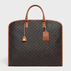 Garment Bag in Triomphe Canvas and Calfskin
