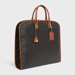 Garment Bag in Triomphe Canvas and Calfskin