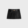 gourmette mini skirt in soft lambskin