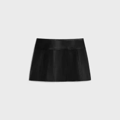 gourmette mini skirt in soft lambskin