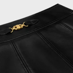 gourmette mini skirt in soft lambskin