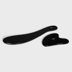 GUA SHA SET IN OBSIDIAN