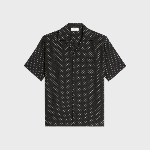 hawaiian shirt in printed viscose