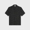 hawaiian shirt in printed viscose
