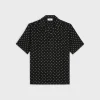 hawaiian shirt in printed viscose