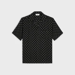 hawaiian shirt in printed viscose