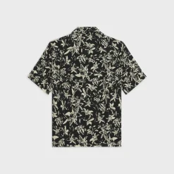 hawaiian shirt in printed viscose