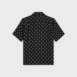 hawaiian shirt in printed viscose