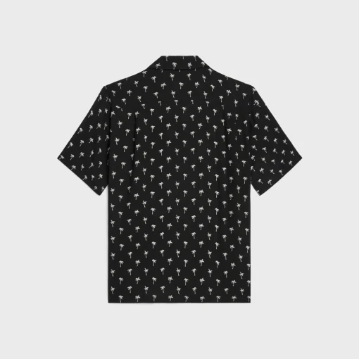 hawaiian shirt in printed viscose
