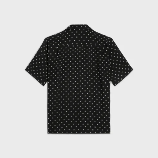 hawaiian shirt in printed viscose