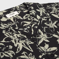 hawaiian shirt in printed viscose