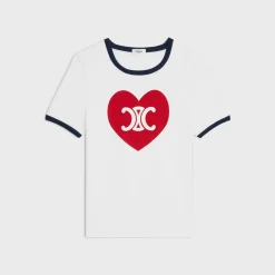 heart triomphe t-shirt in cotton jersey
