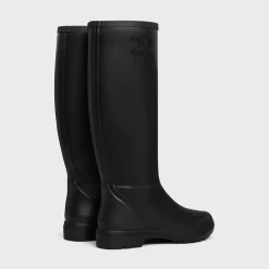 HIGH CELINE RAIN BOOTS in Natural Rubber