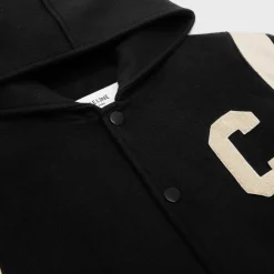 hooded teddy jacket in cashmere wool
