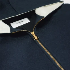 Hooded Teddy jacket in double face cashmere