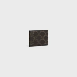 Horizontal card holder in Triomphe Canvas