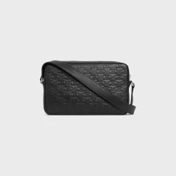 Horizontal Messenger Triomphe A.O.Calf W/Triom. Emb BLACK