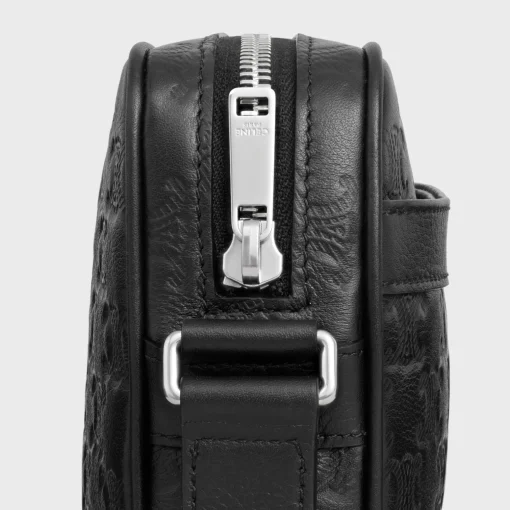 Horizontal Messenger Triomphe A.O.Calf W/Triom. Emb BLACK