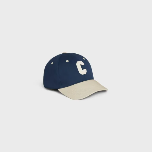 initial baseball cap in cotton