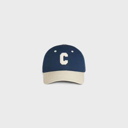 initial baseball cap in cotton