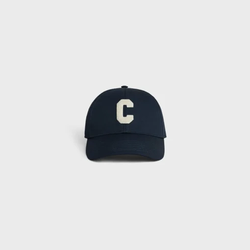 initial baseball cap in cotton