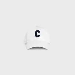 initial baseball cap in cotton