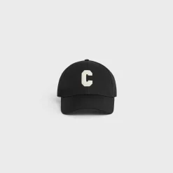 Initial baseball cap in cotton