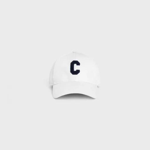 initial baseball cap in cotton