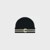 initial beanie in cotton